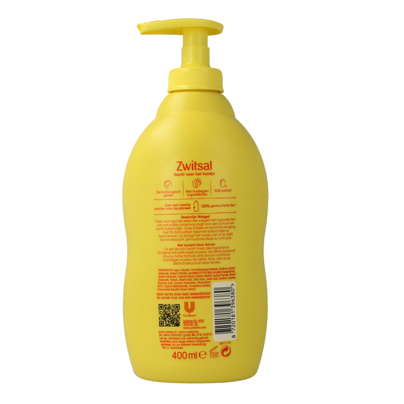 Zwitsal Wascreme 400 Milliliter