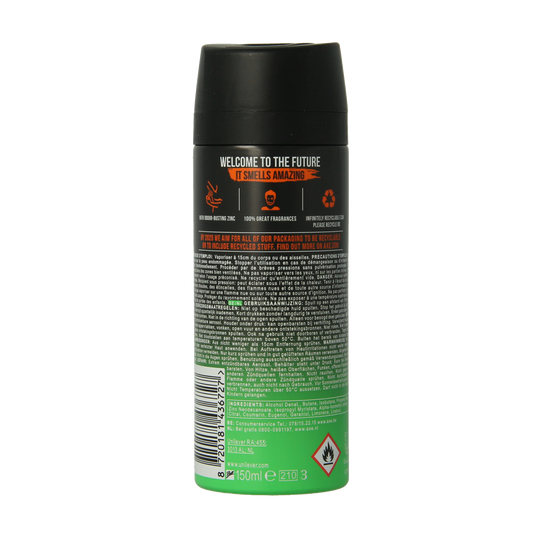 AXE Deodorant bodyspray jungle fresh 150.00 Milliliter