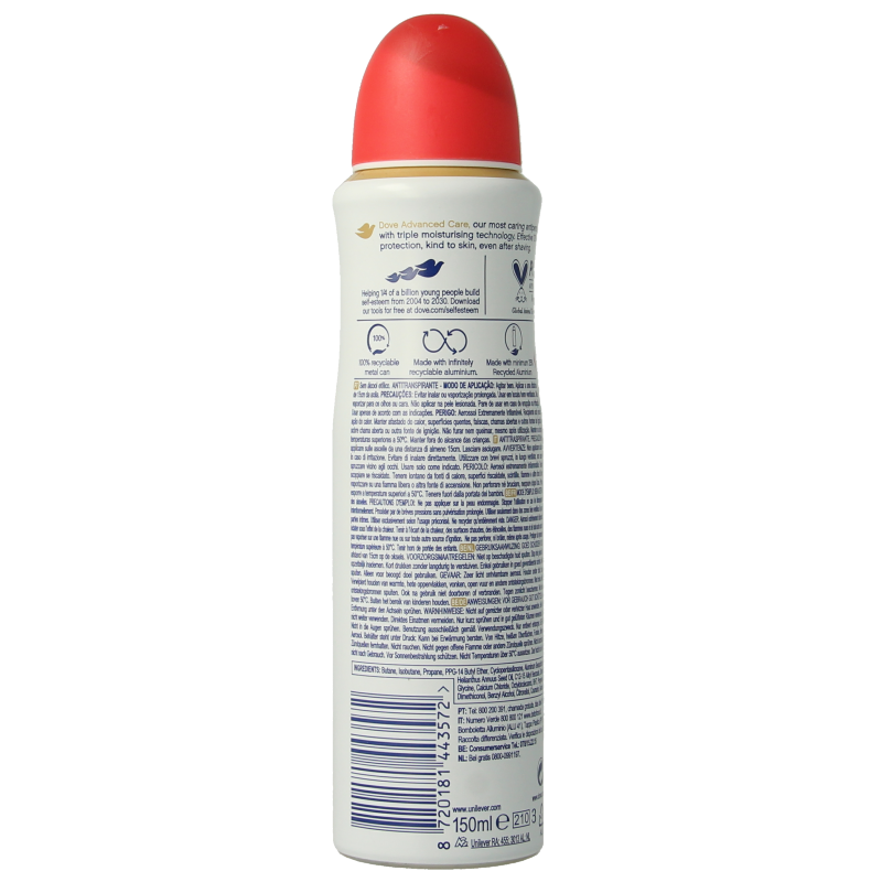 Dove Deodorant spray go fresh peach 150 Milliliter