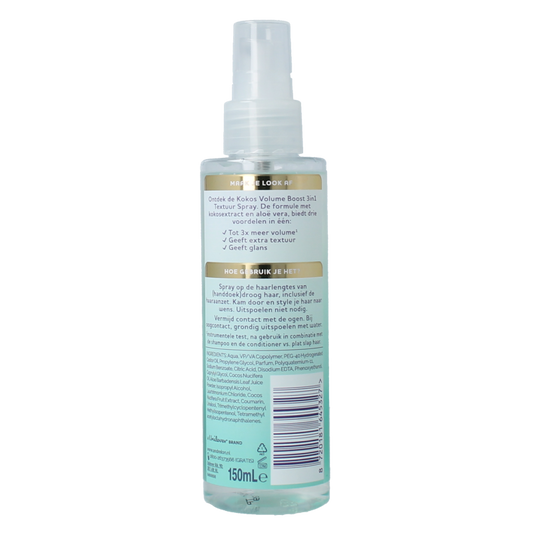 Andrelon Volumespray verzorgend kokos 150 Milliliter