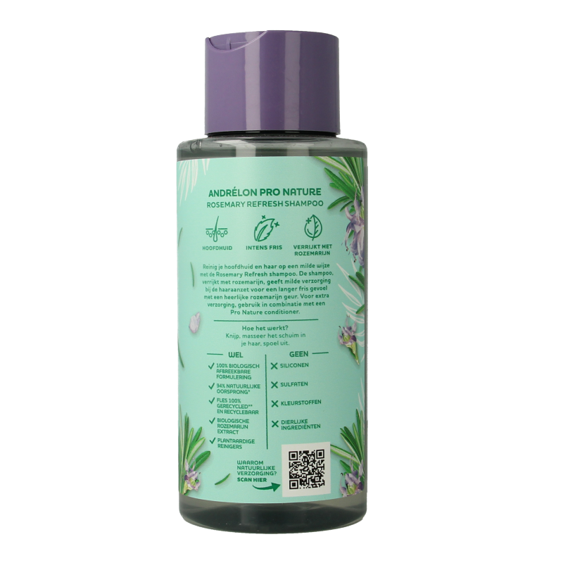 Andrelon Shampoo pro nature rosemary refresh 400 Milliliter