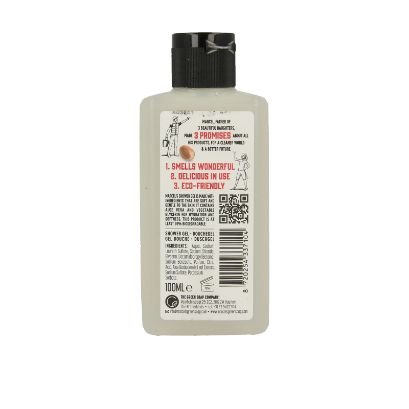 Marcel's Green Soap Showergel argan & oudh mini 100 Milliliter