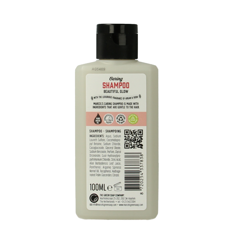 Marcel's Green Soap Shampoo mini argan & oudh 100 Milliliter