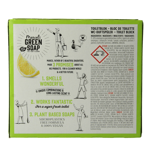 Marcel's Green Soap Toiletblok citroen & gember 35 Gram