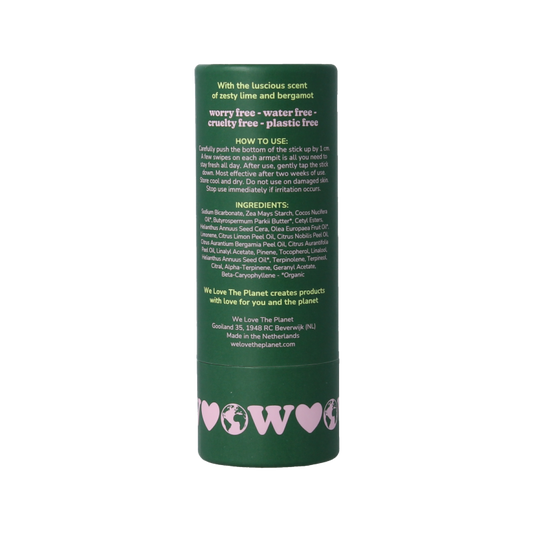 We Love Deodorant stick zesty lime 40 Gram