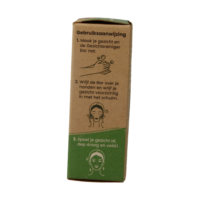 Happysoaps Gezichtsreiniger bar aloe vera 70 Gram