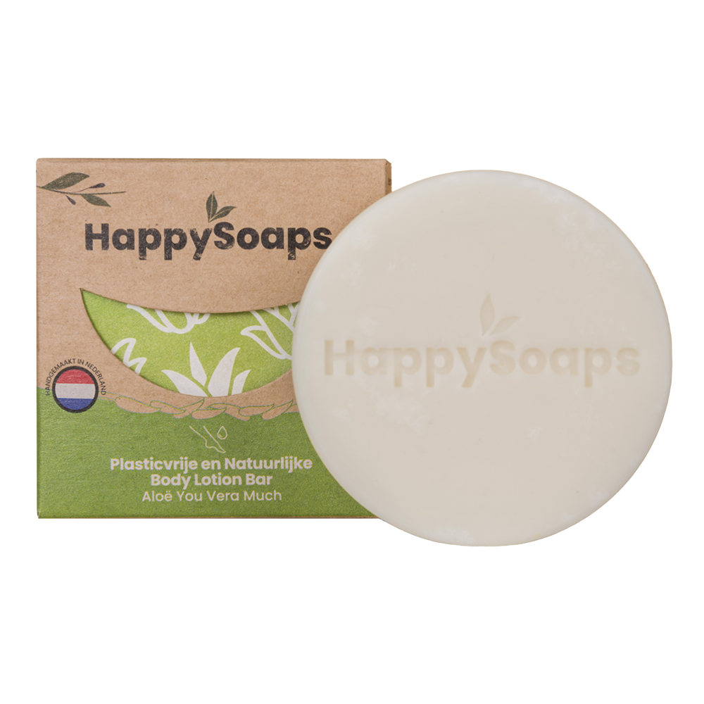 Happysoaps Bodylotion bar aloe you vera much 70 Gram
