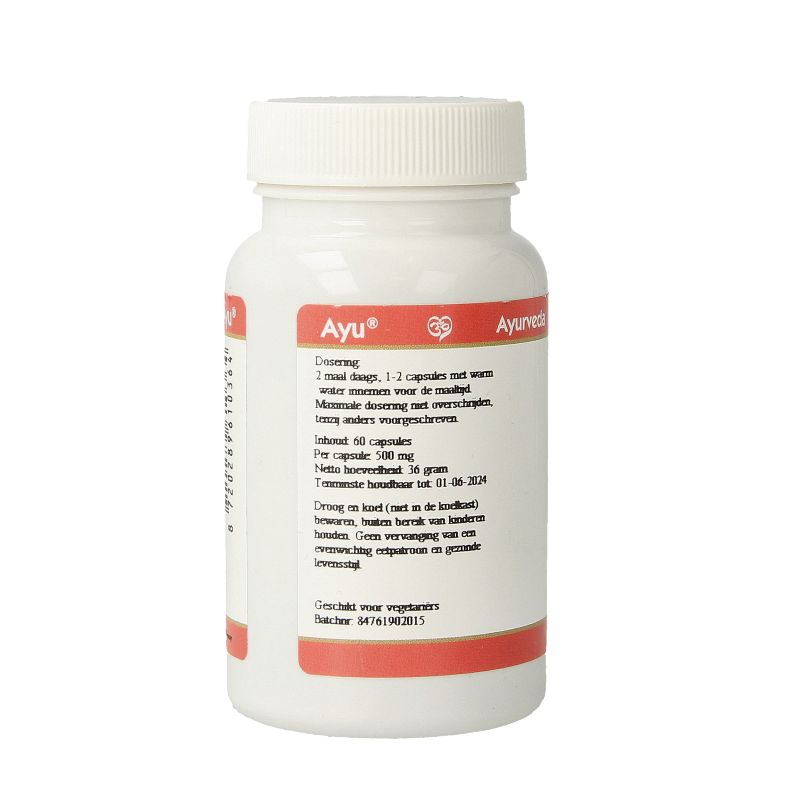 Ayurveda BR Ayu gluco 60 Vegetarische capsules