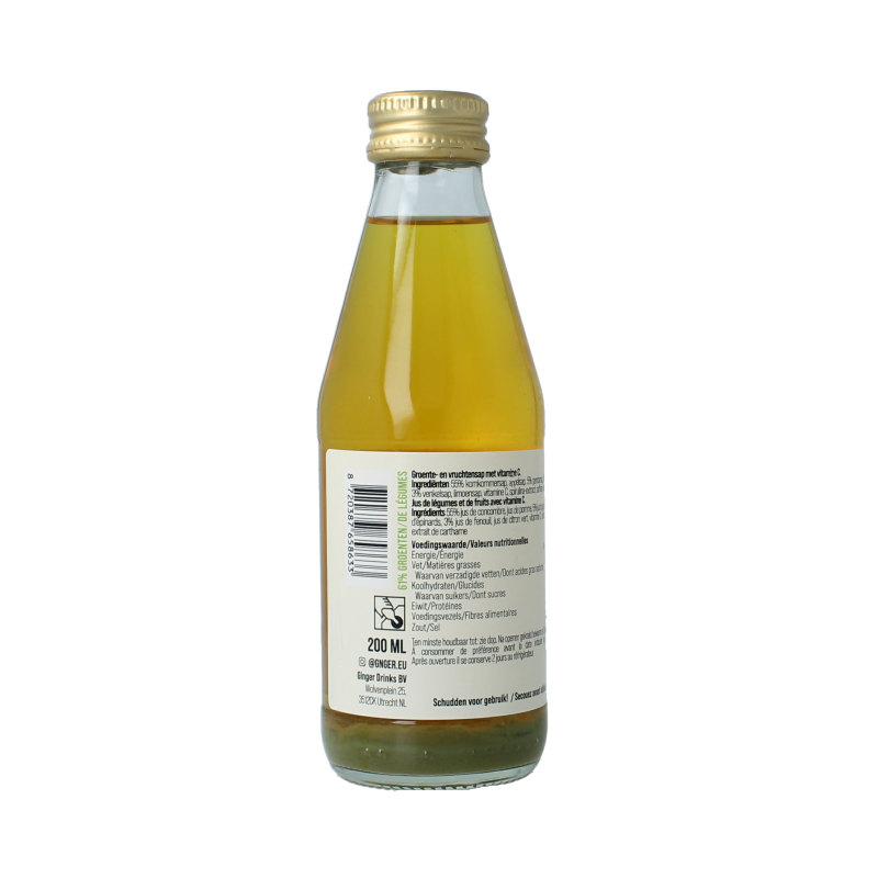 G'nger Renew groentesap met 61% groenten 200 Milliliter