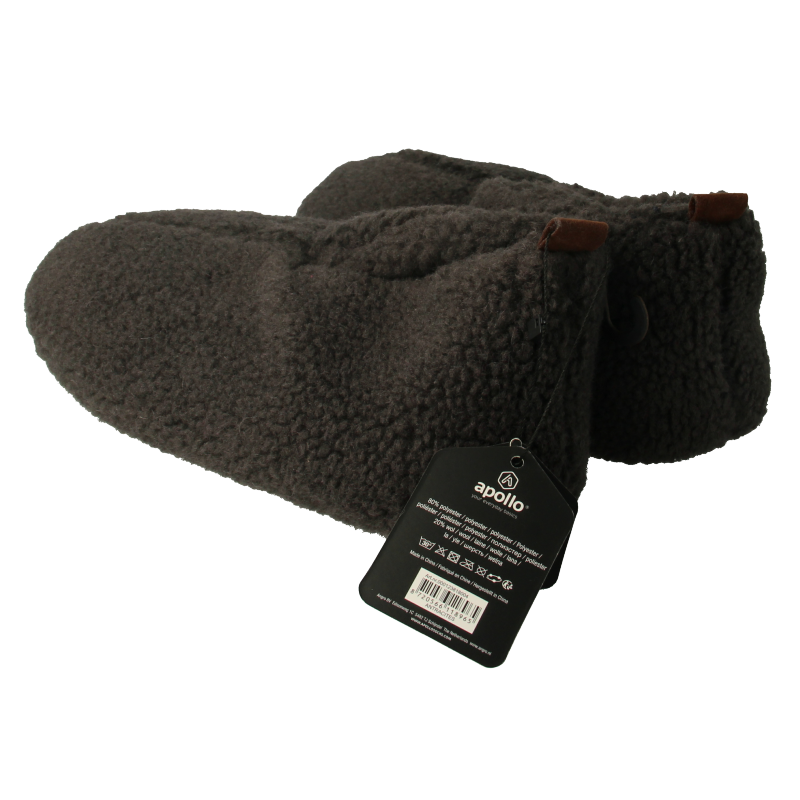 Apollo Slof dames teddy antraciet 37/38 1 Paar