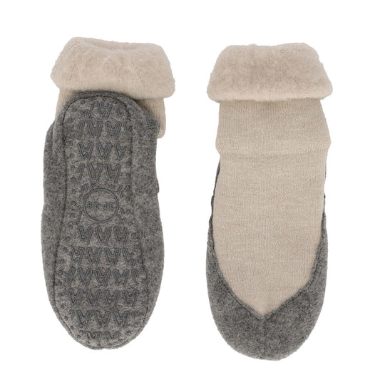 Apollo Huisslof wol anti-slip beige 41/42 1 Paar