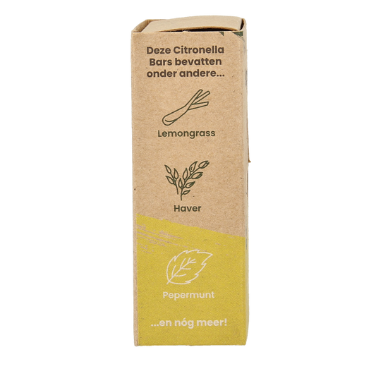 Happysoaps Anti insect bar citroen & krachtige munt 40 Gram
