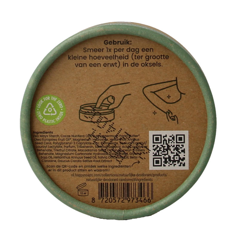 Happysoaps Deodorant rainforest 45 Gram