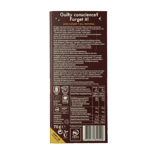 Lovechock Soul caramel sea salt bio 70.00 Gram