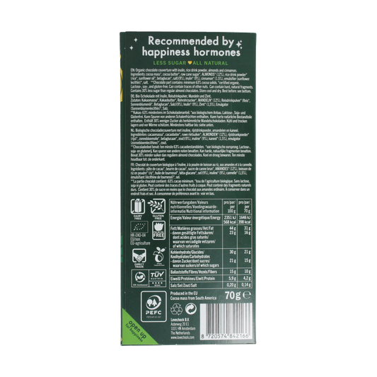 Lovechock Merry almond 63% bio 70 Gram