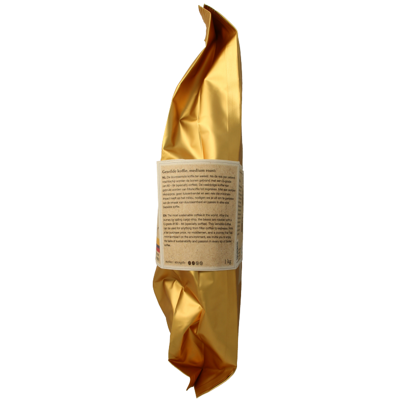 SUN Coffee Gezeilde koffiebonen medium roast bio 1 Kilogram