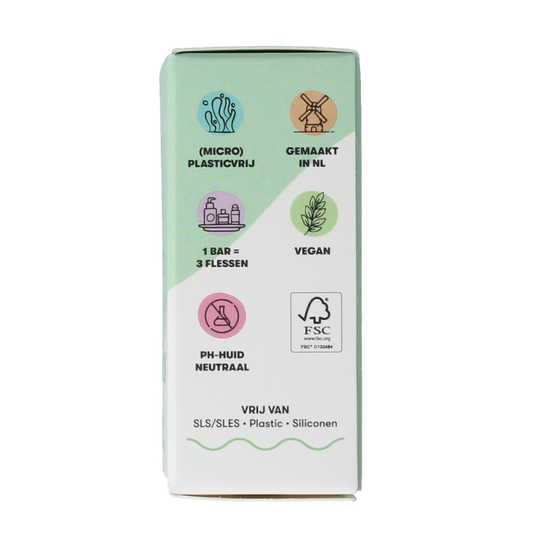 Shampoobars Face bar aloe vera & komkommer 60.00 Gram
