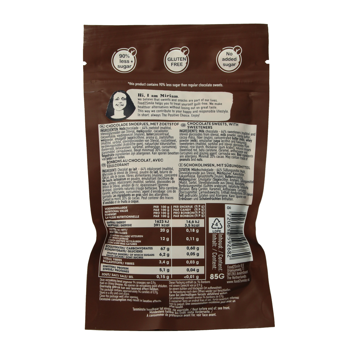 Food2Smile Chocosmiles 85.00 Gram