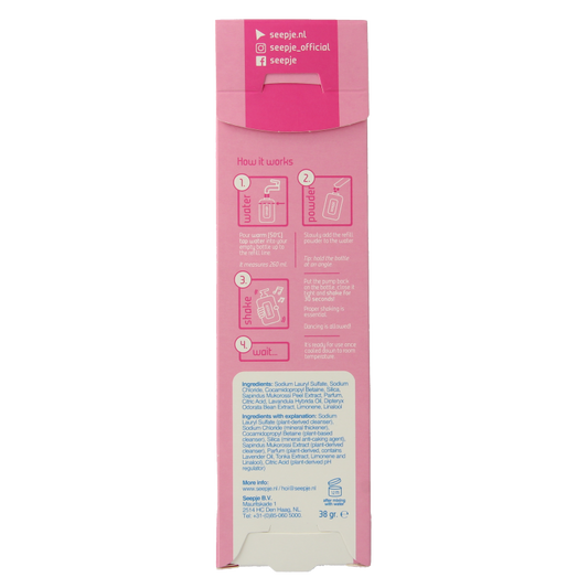 Seepje Handzeep lavendel & tonka navulling 38 Gram