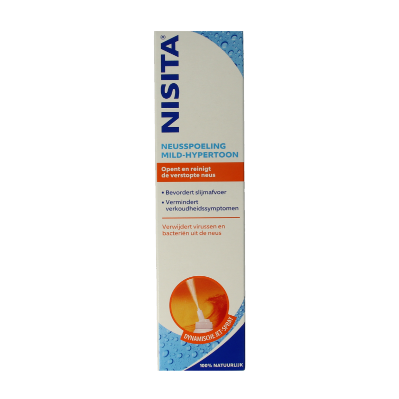 Nisita Neusspoeling mild hypertoon jet spray 125 Milliliter