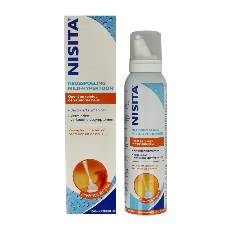 Nisita Neusspoeling mild hypertoon jet spray 125 Milliliter