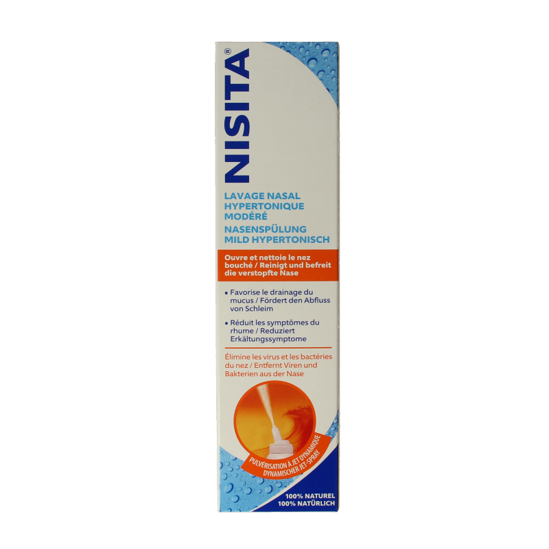 Nisita Neusspoeling mild hypertoon jet spray 125 Milliliter