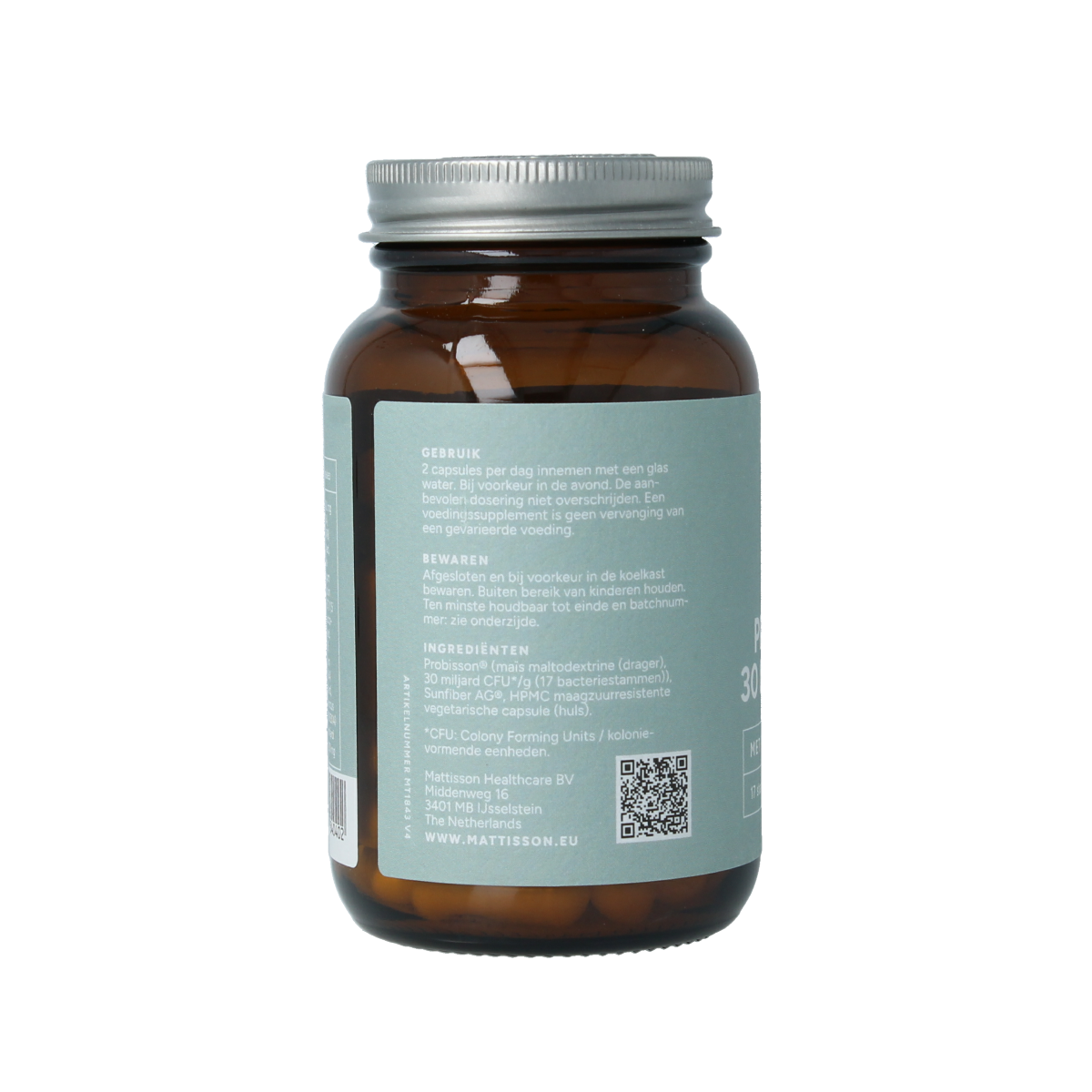 Mattisson Probisson 30 miljard CFU met prebiotica 60.00 Capsules