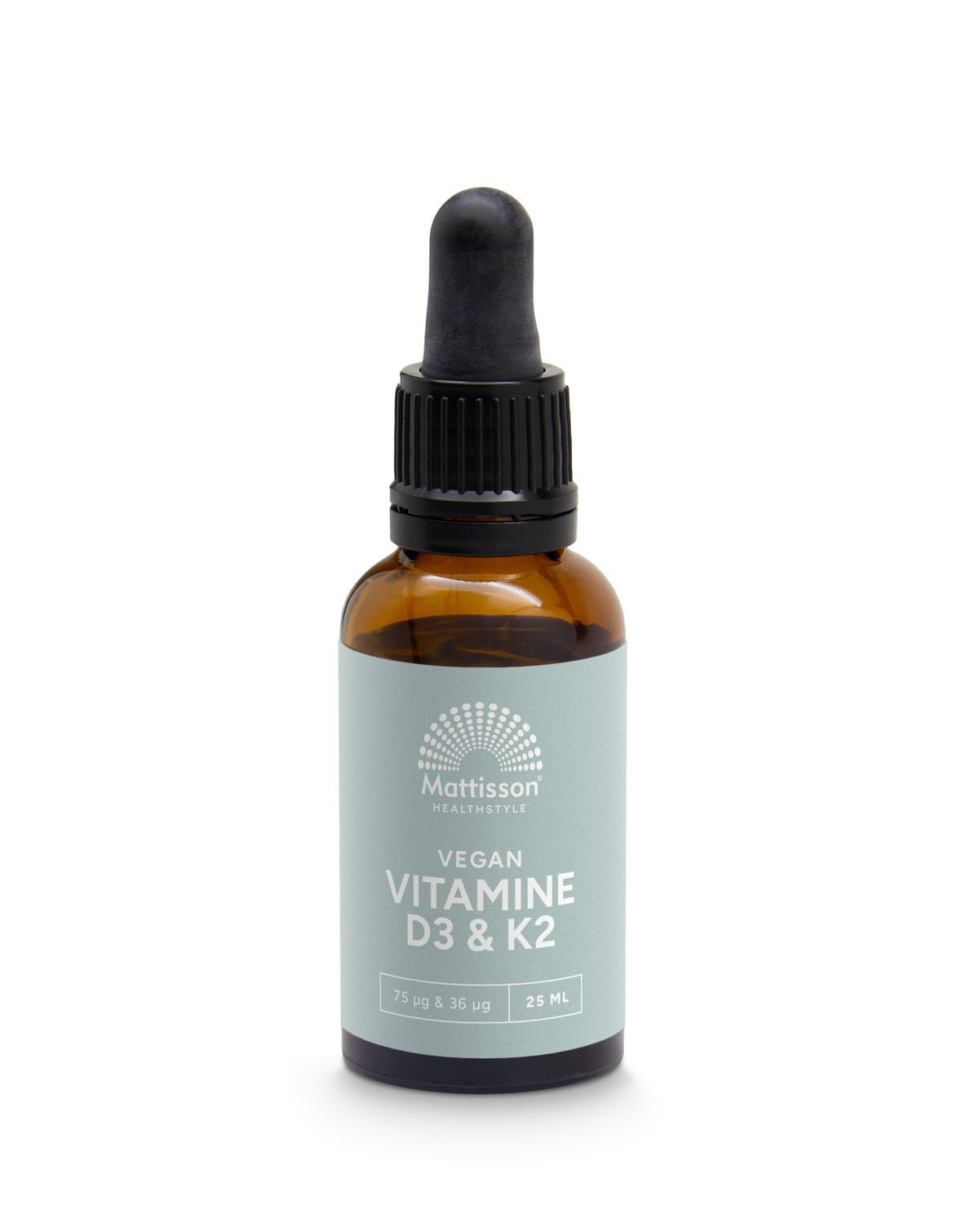Mattisson Vitamine D3/K2 75mcg/36mcg vegan druppels 25.00 Milliliter