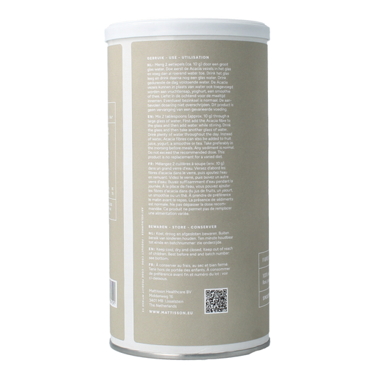 Mattisson Vegan acacia vezels 83% 220 Gram