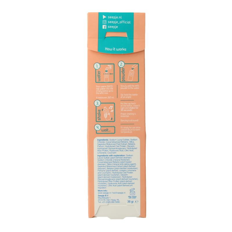 Seepje Shampoo repair and care navulling 38 Gram