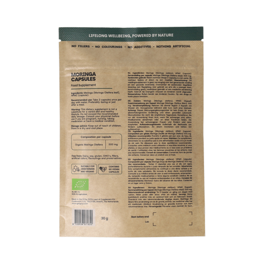 Goyu Moringa oleifera 500mg bio 60.00 Vegetarische capsules