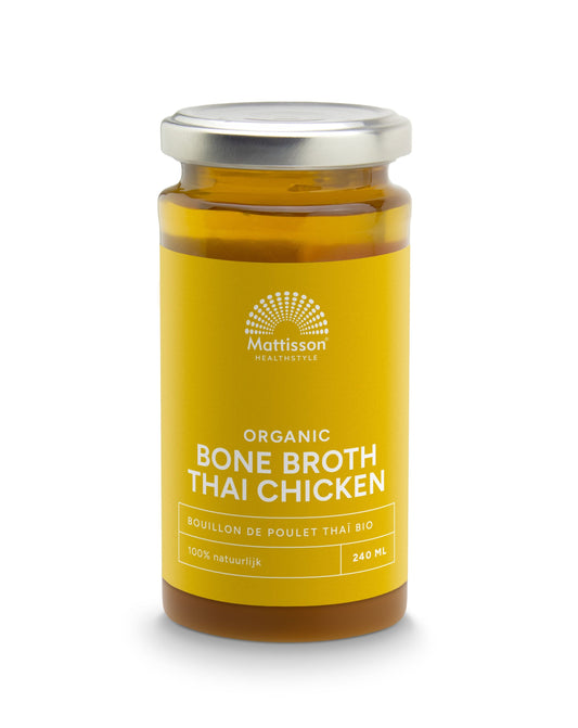 Mattisson Organic Thai chicken bone broth 240 Milliliter
