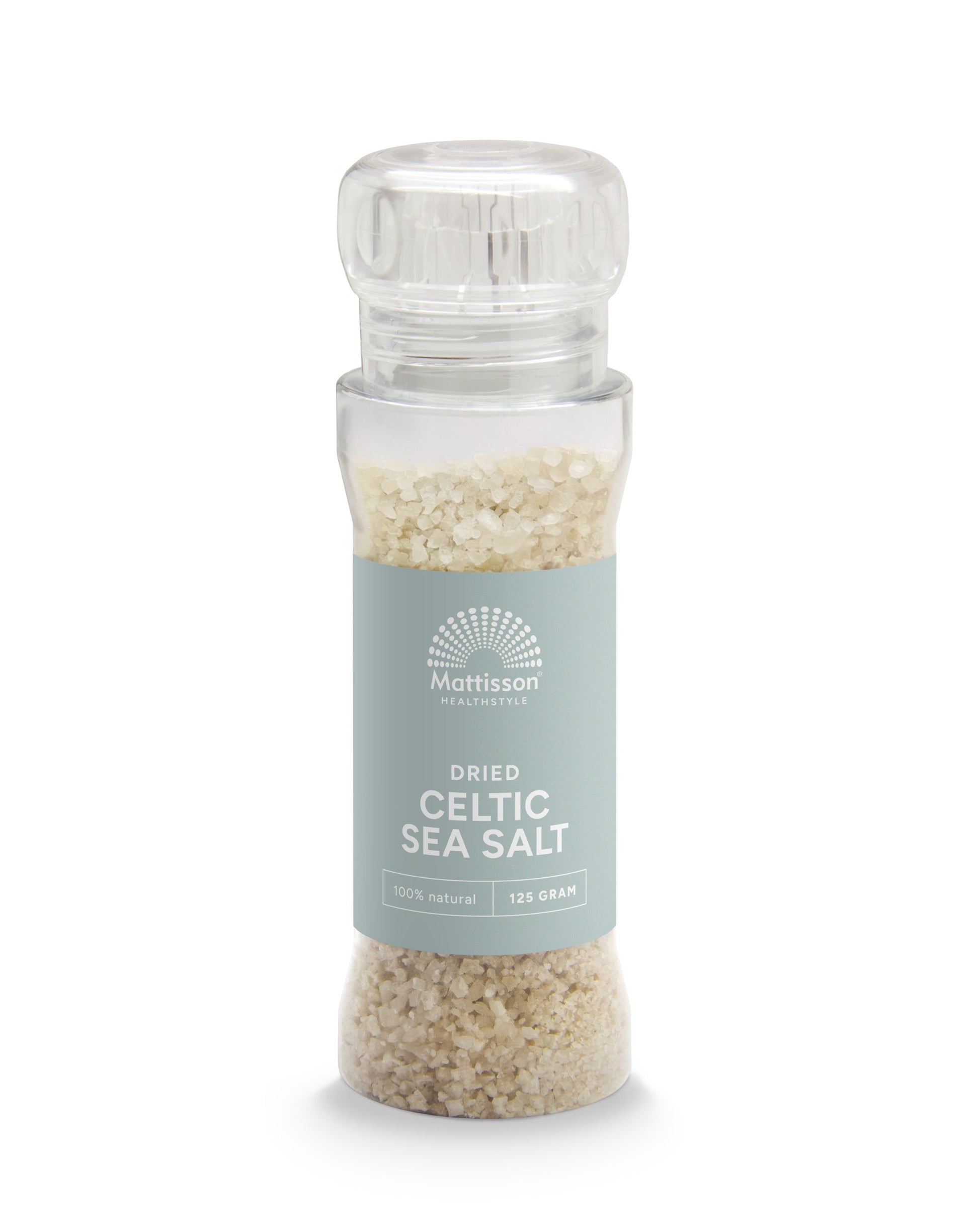 Mattisson Keltisch zeezout celtic sea salt gedroogd molen 125 Gram