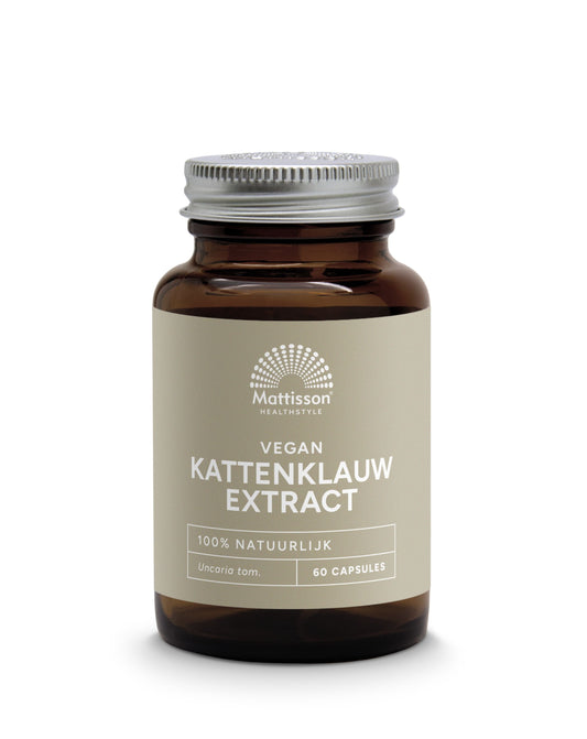 Mattisson Vegan kattenklauw extract 450mg 60 Vegetarische capsules