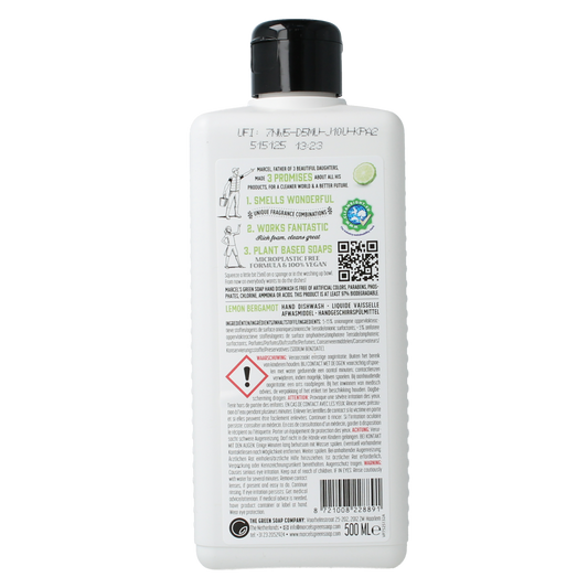 Marcel's Green Soap Afwasmiddel lemon & bergamot 500.00 Milliliter