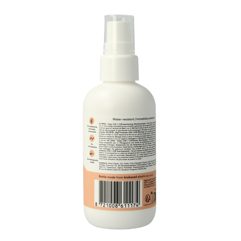 Naif Zon baby & kids spray parfumvrij SPF50 100 Milliliter
