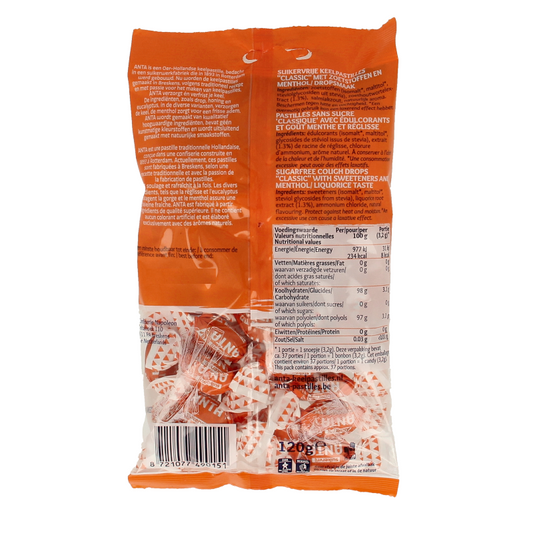 Anta Classic suikervrij met stevia 120 Gram