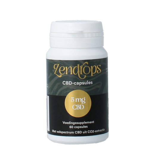 Zendrops CBD capsules 5mg 60 Softgels