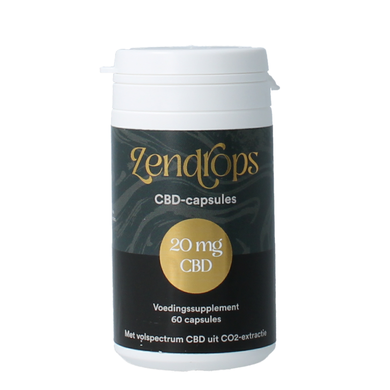 Zendrops CBD capsules 20mg 60 Softgels