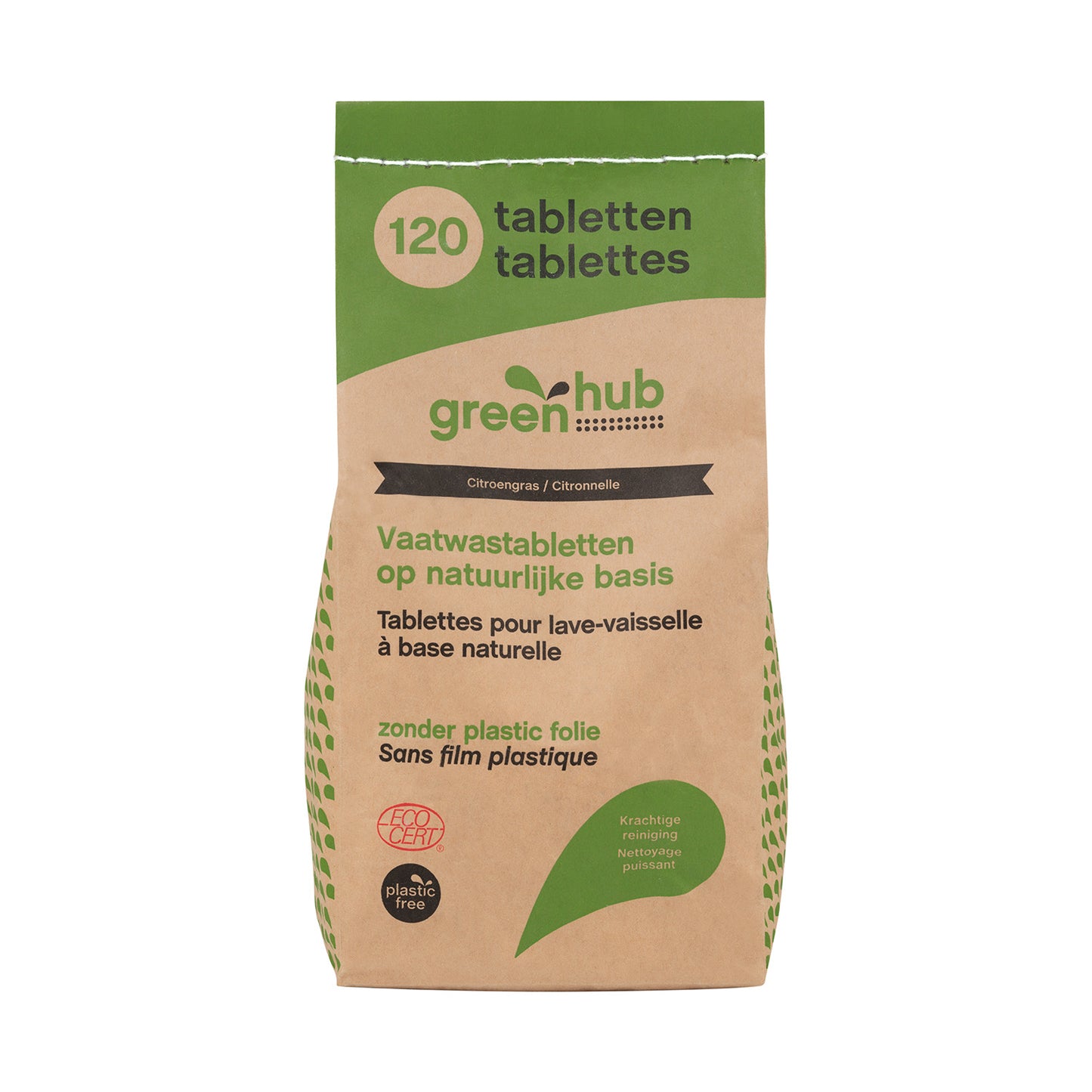 Greenhub Vaatwastabletten plasticvrij 120 Stuks