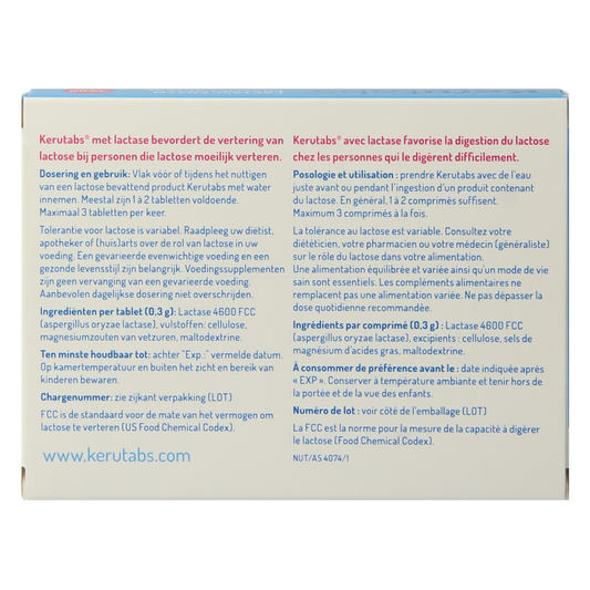 Kerutabs Lactase enzym 4600 FCC 15.00 Tabletten