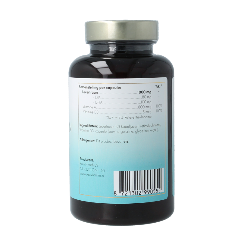 Liever Gezond Levertraan 90 Softgels