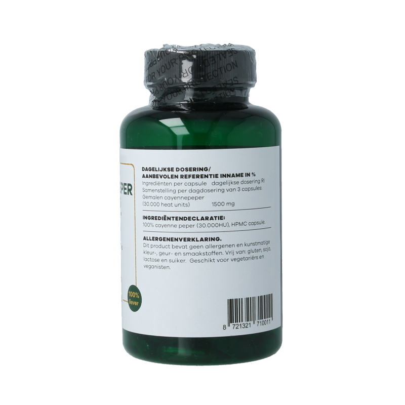 Liever Gezond Cayenne peper strong hartenjager 90 Vegetarische capsules