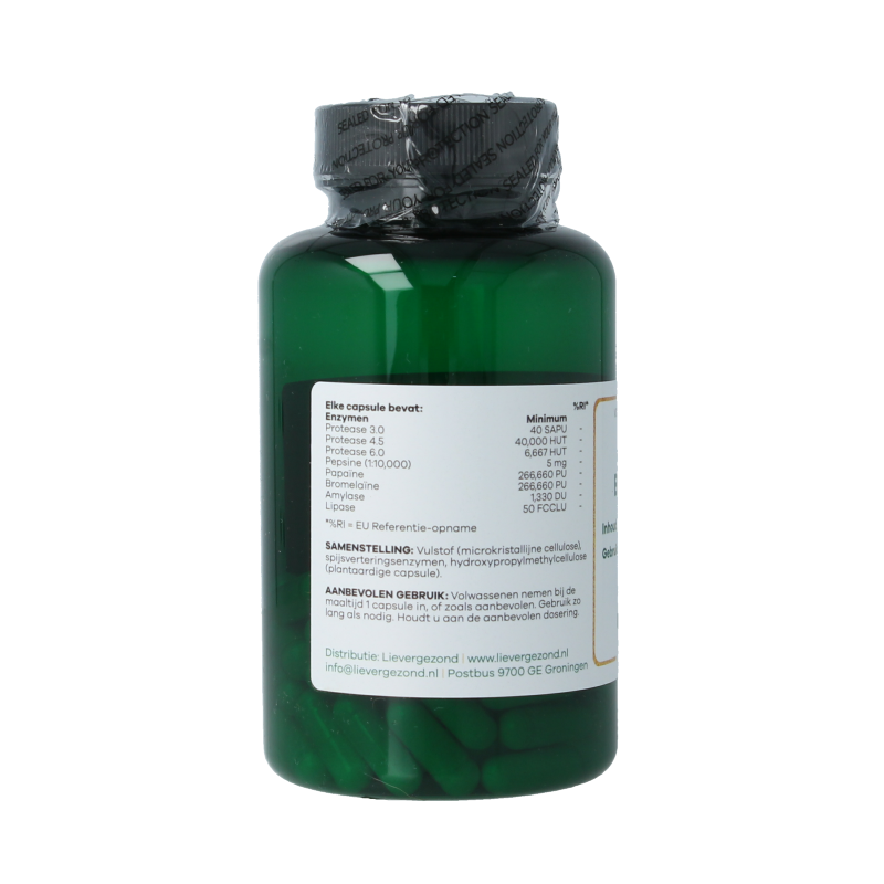 Liever Gezond Plant enzymen 60 Vegetarische capsules