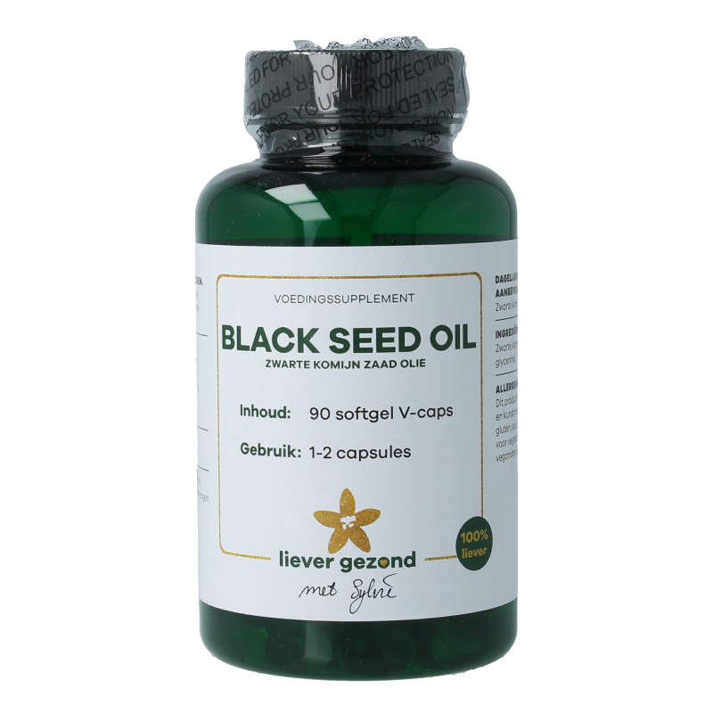 Liever Gezond Komijnzaadolie zwart 90 Vegetarische capsules