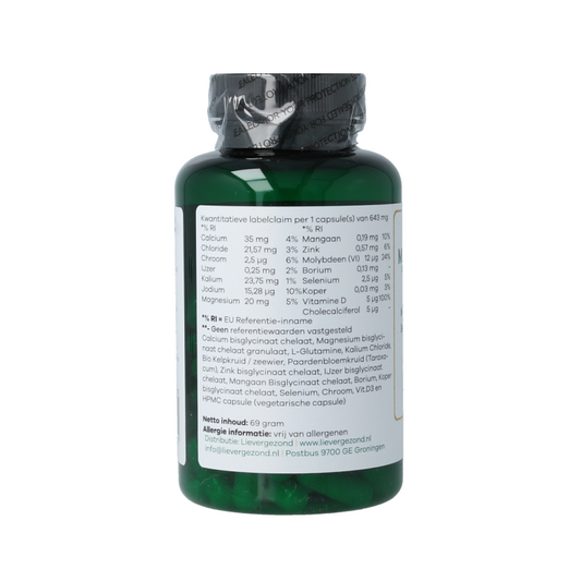 Liever Gezond Minerals chelaten mineralen complex 90 Vegetarische capsules