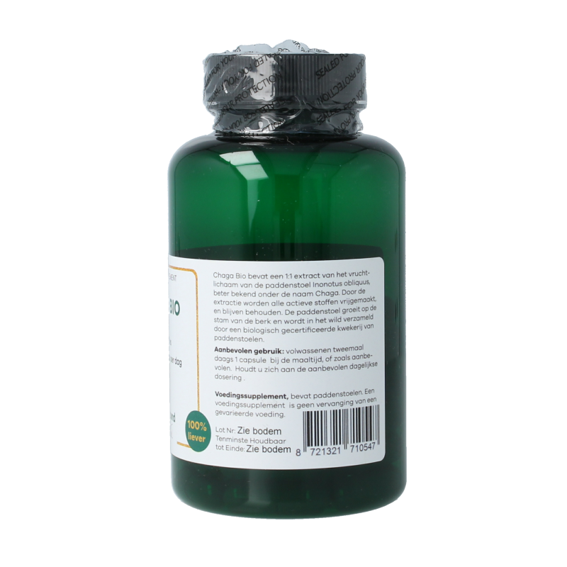Liever Gezond Chaga 400mg vegan bio 60 Vegetarische capsules