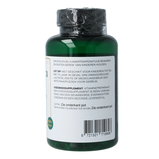 Liever Gezond Vitamine D3 25 mcg jaarrond levenslicht 365.00 Softgels