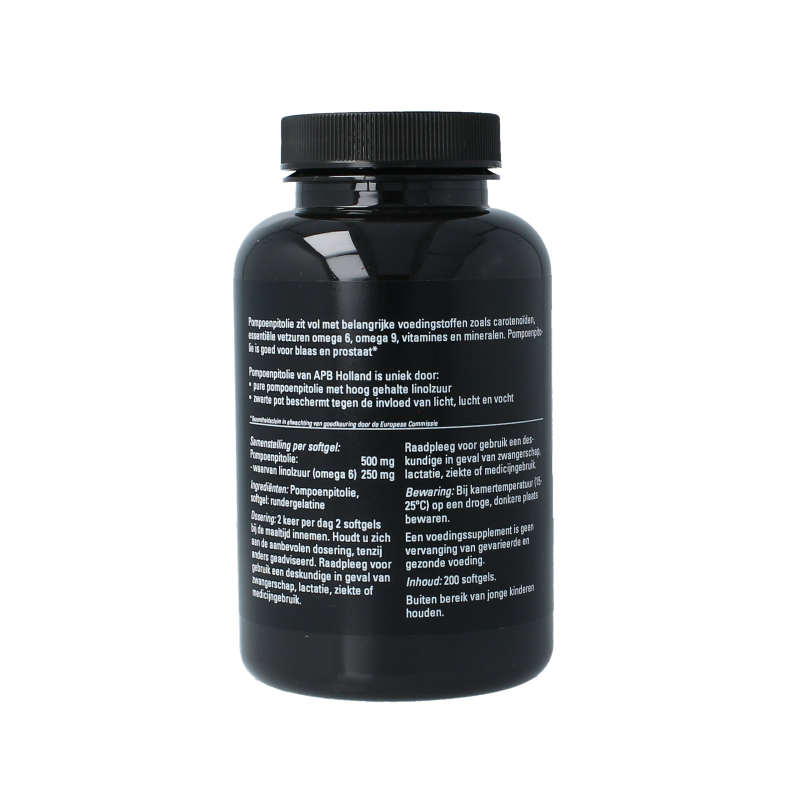 APB Holland Pompoenpitolie puur 500mg 200 Softgels