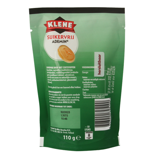 Klene Ademin suikervrij 110 Gram